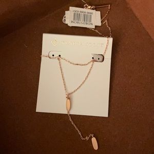 Kendra Scott rose gold long necklace